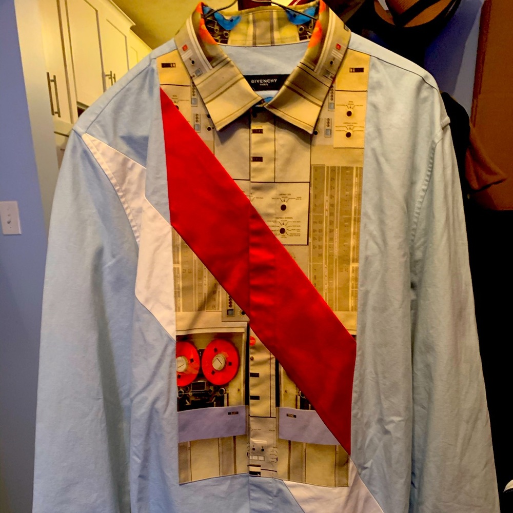 Givenchy record print shirt